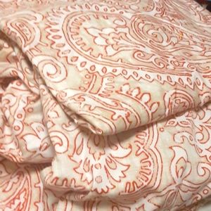 Charter Club queen size cotton duvet set with one pillowcase.